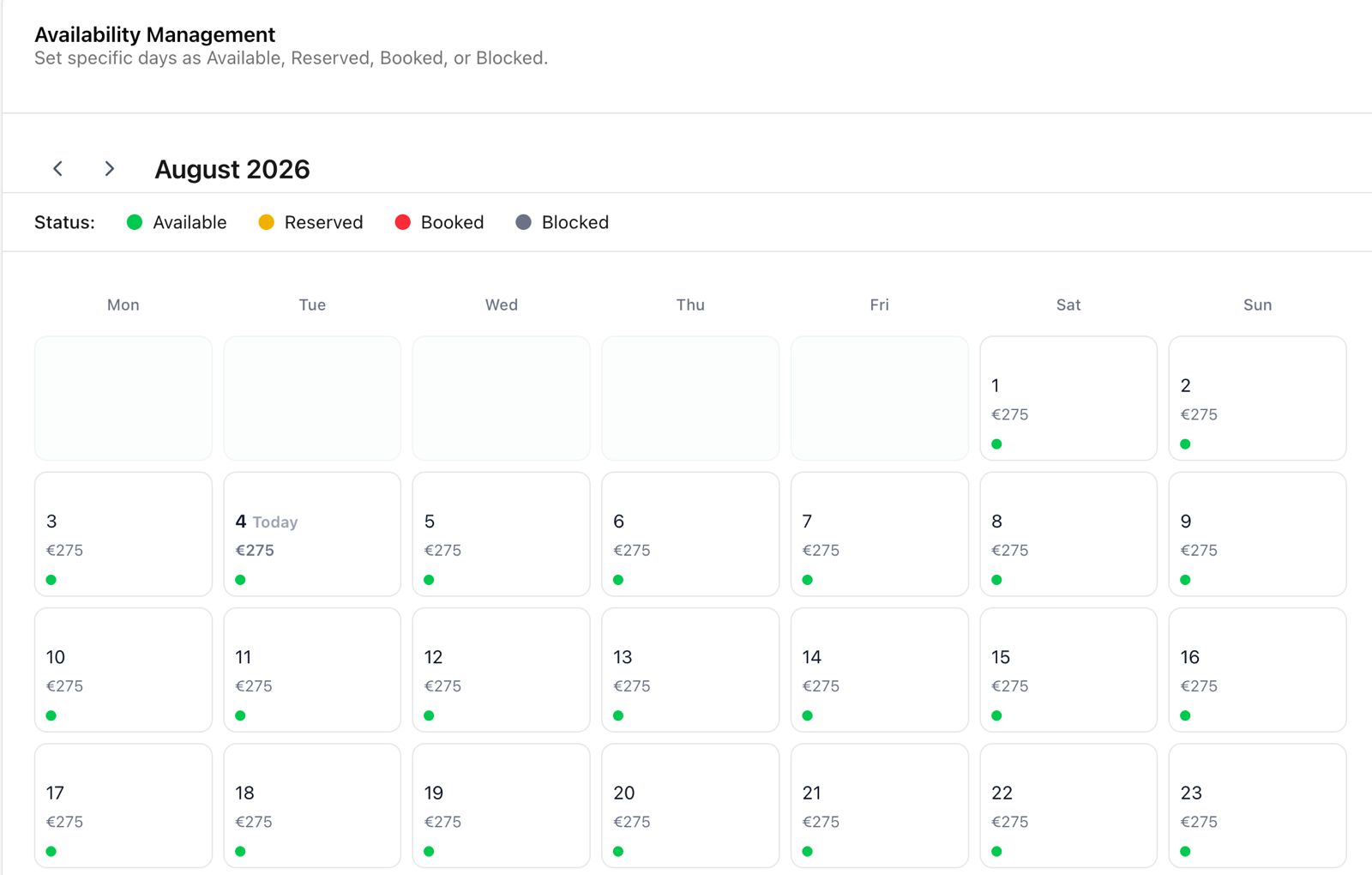 Outdoor advertising campaign dashboard preview